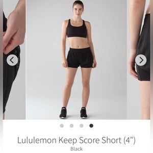 Lululemon Keep Score Short (4")